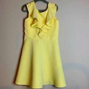 Yellow A line dress